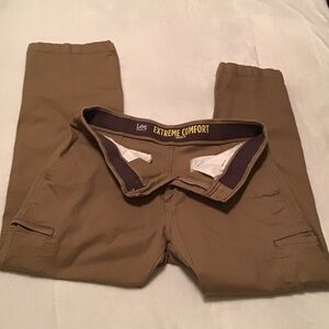 Lee Men's Khaki Extreme Comfort tan Pant Size 33X30